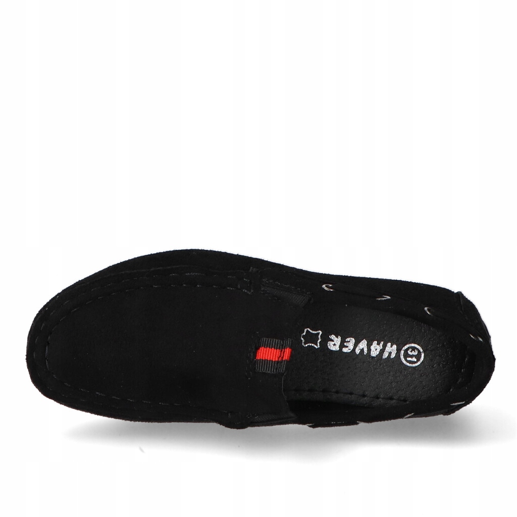 Eleganckie Mokasyny Haver Czarne Dziecięce Młodzieżowe Komunia Okazje 39 Rozmiar 39