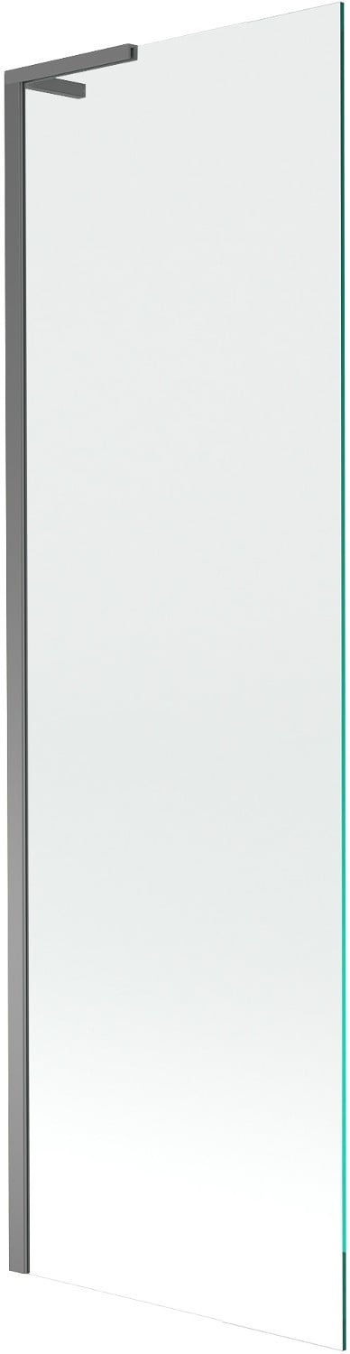 Mexen Next L vanová zástěna 1-křídlová 60 x 150 cm, transparentní, gun meta