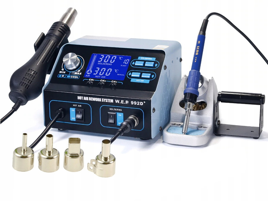 Spawarka do plastiku WEP 992D+ HOTAIR +20dysz BUT żelazko, plastik, siatka Marka Hotair