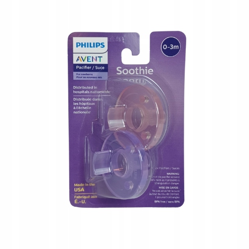 SOOTHIE Avent USA Smoczek uspokajający 0-3