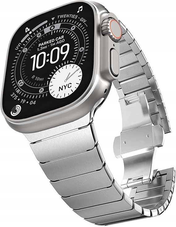 Kades bransoleta do Apple Watch Ultra SE3 9/8/7/6/5/4 42/44/45/49mm srebrny