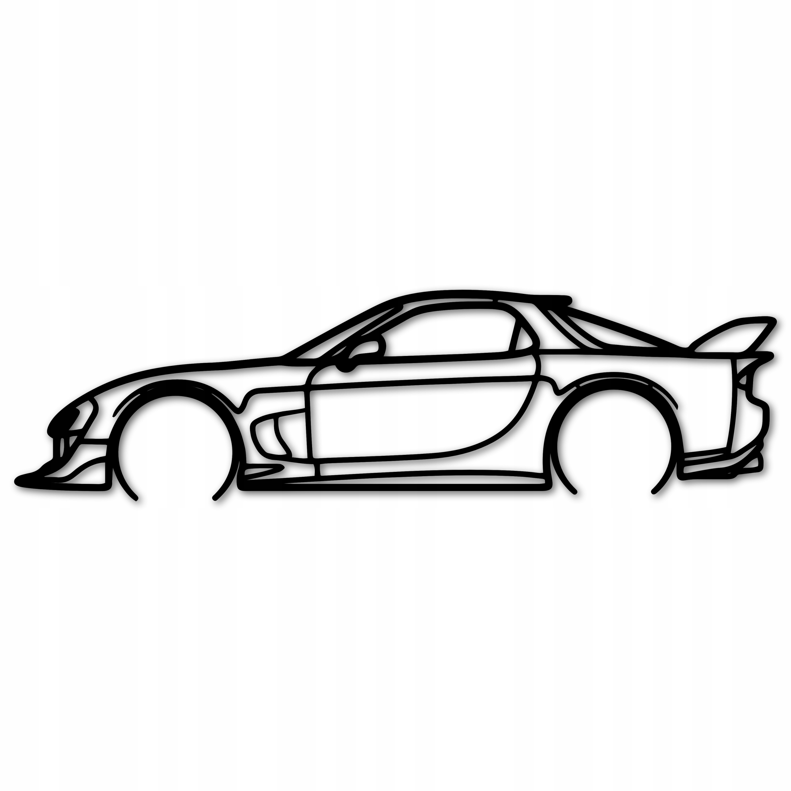 Ažurový Obraz Vozidlo 3D Nástěnná Dekorace Auto Mazda RX7 Panel 3D 80 cm