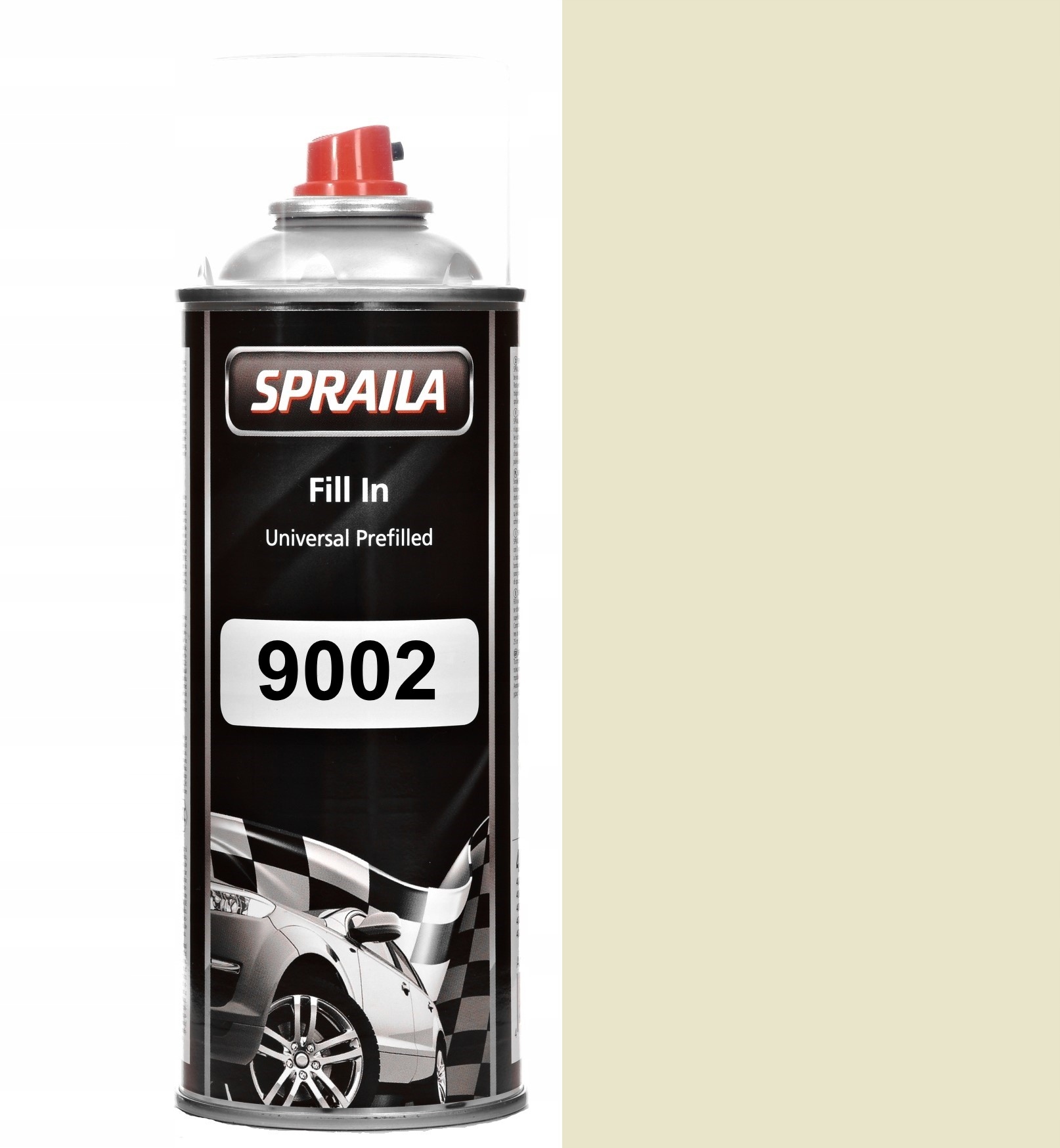 Lakier Akrylowy Ral 9002 Półmat 16-40% Szaro Biały Farba Spray 400ML