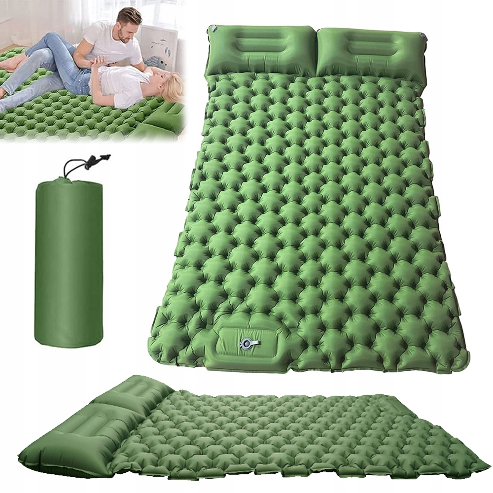 Przenośny Materac Trekkingowy Turystyczny Mata 195*125*10CM Materiał Pcv