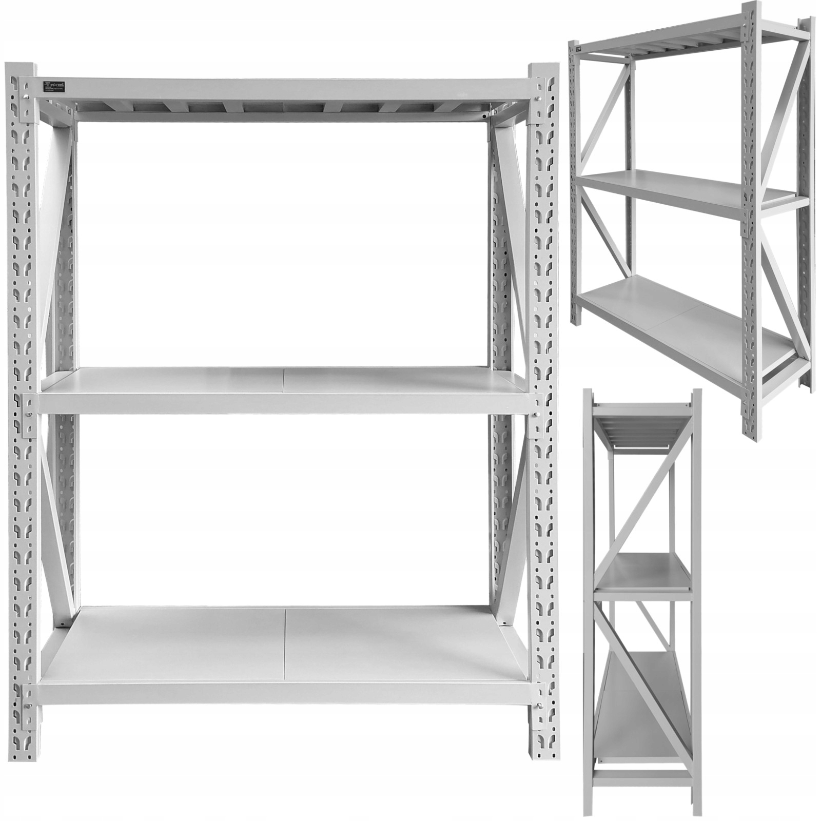 Skladový Regál JN-30B 150x50 cm H-2m 3xBOX