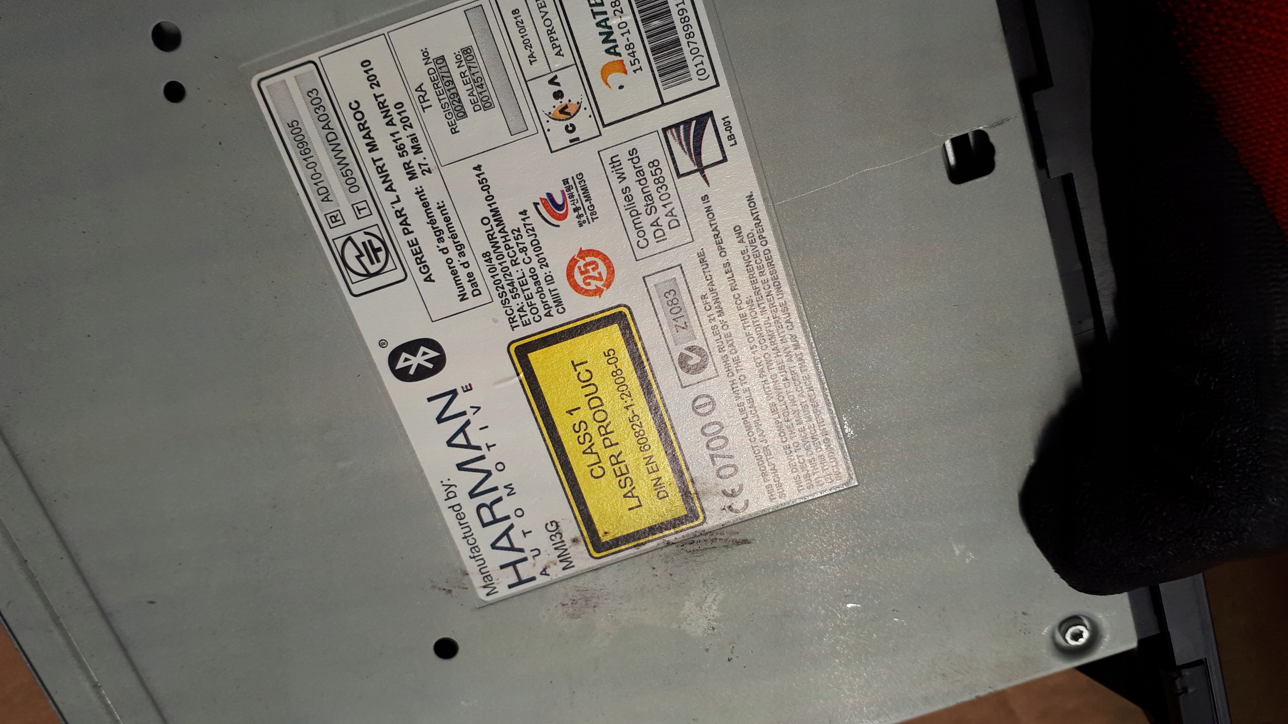 A4 B8 LIFT MULTIMEDIA player MMI 8R2035666B
