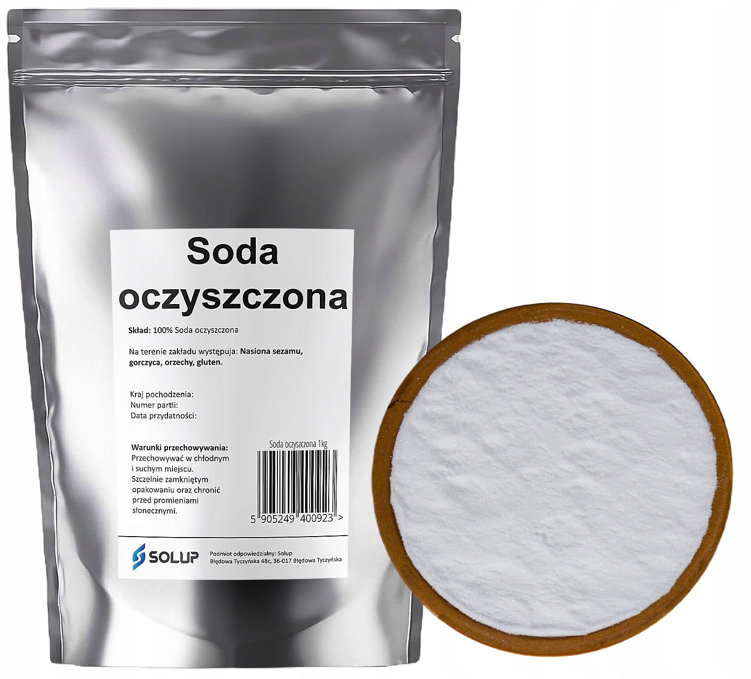 

Soda Oczyszczona Spożywcza Wodorowęglan Sodu 1kg