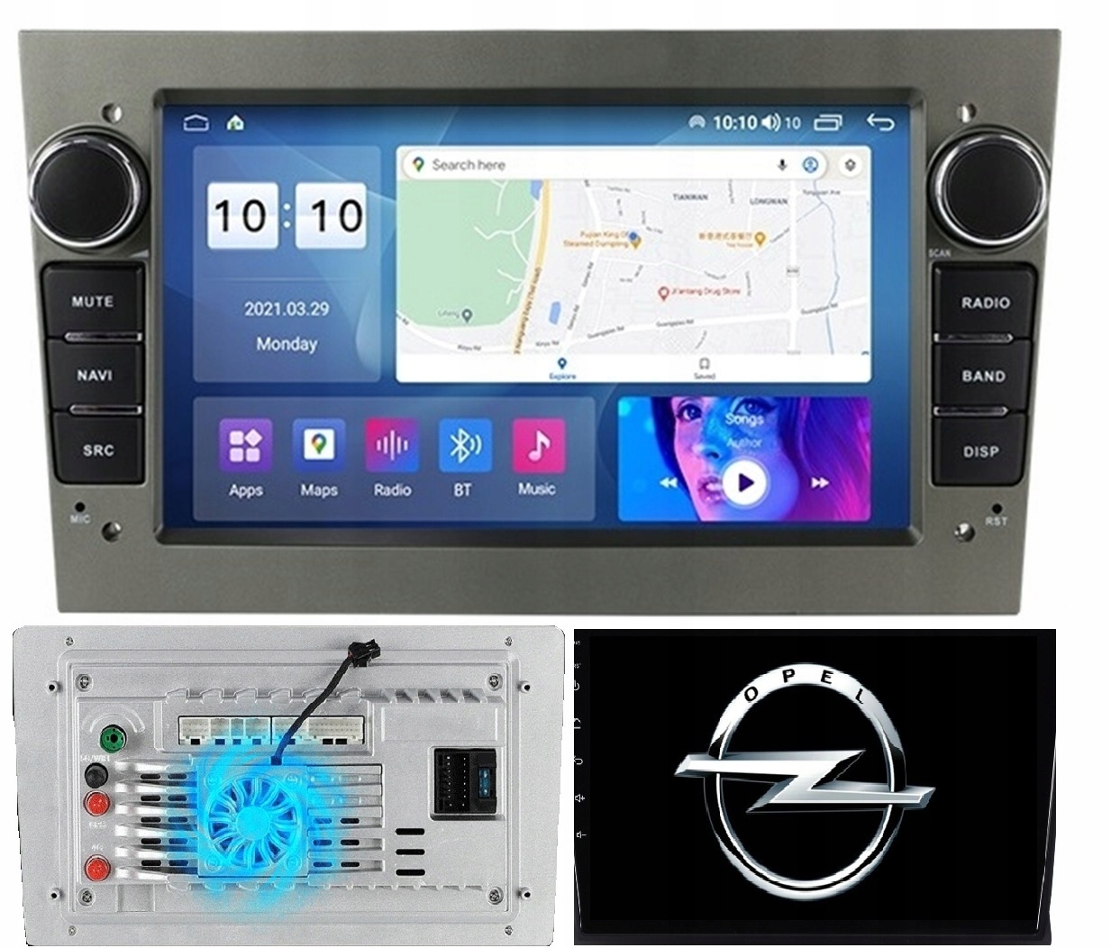 Radio Nawigacja Android Opel Astra Vectra Zafira Vivaro Carplay+kam 4/64GB