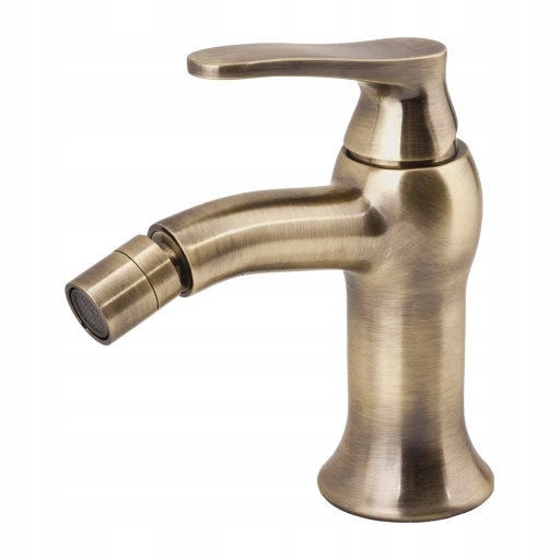 Art Deco bidetová batéria, starožitný brúsený bronz