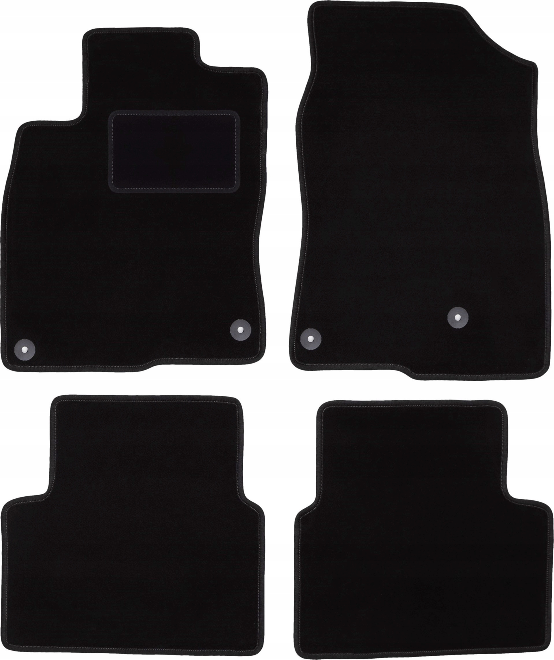 Dywaniki samochodowe welurowe do: Honda Civic X hatchback (2017-)