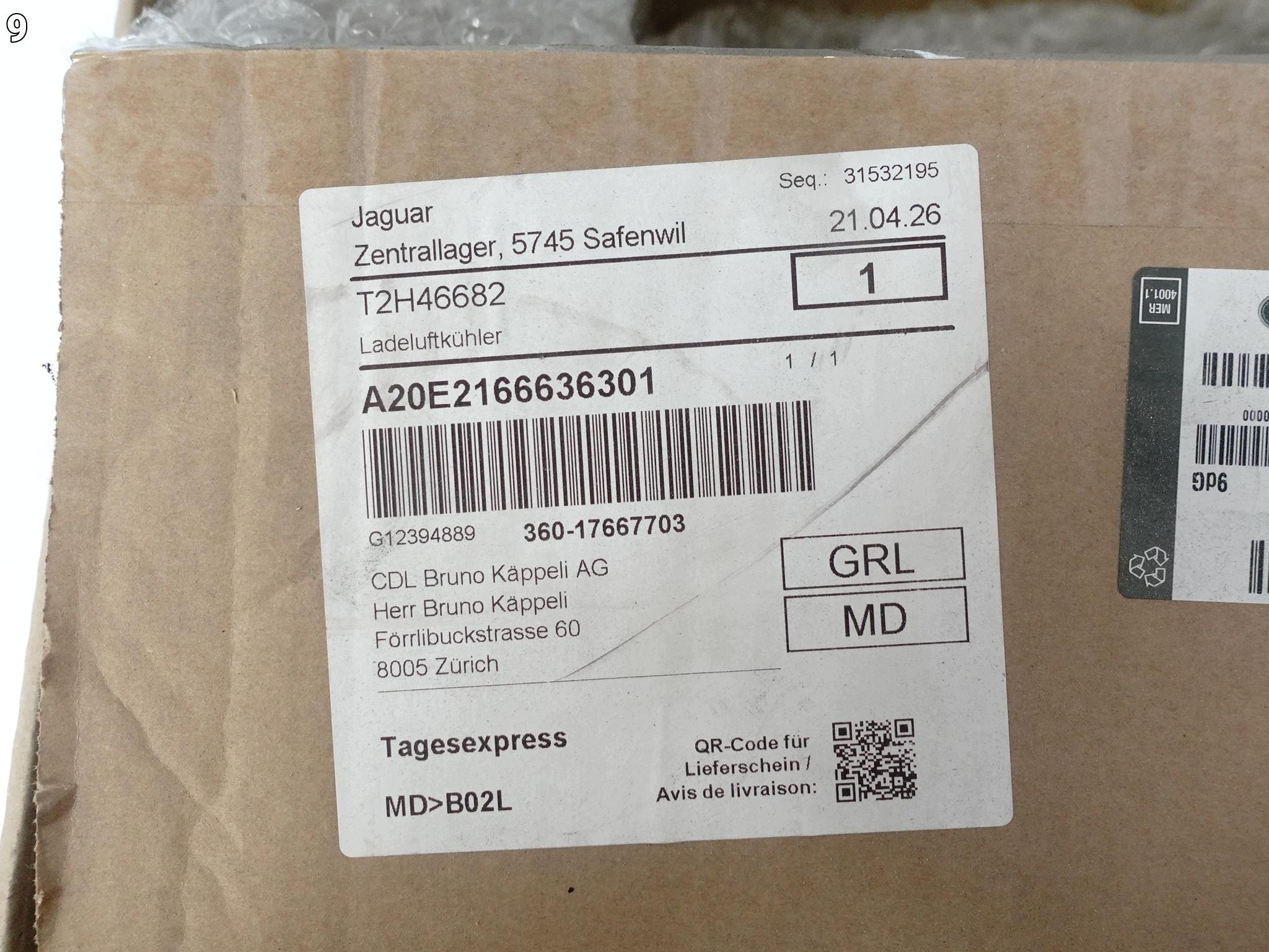 JAGUAR XE X760 LAND ROVER DEFENDER L663 hüttö levegö INTERCOOLER