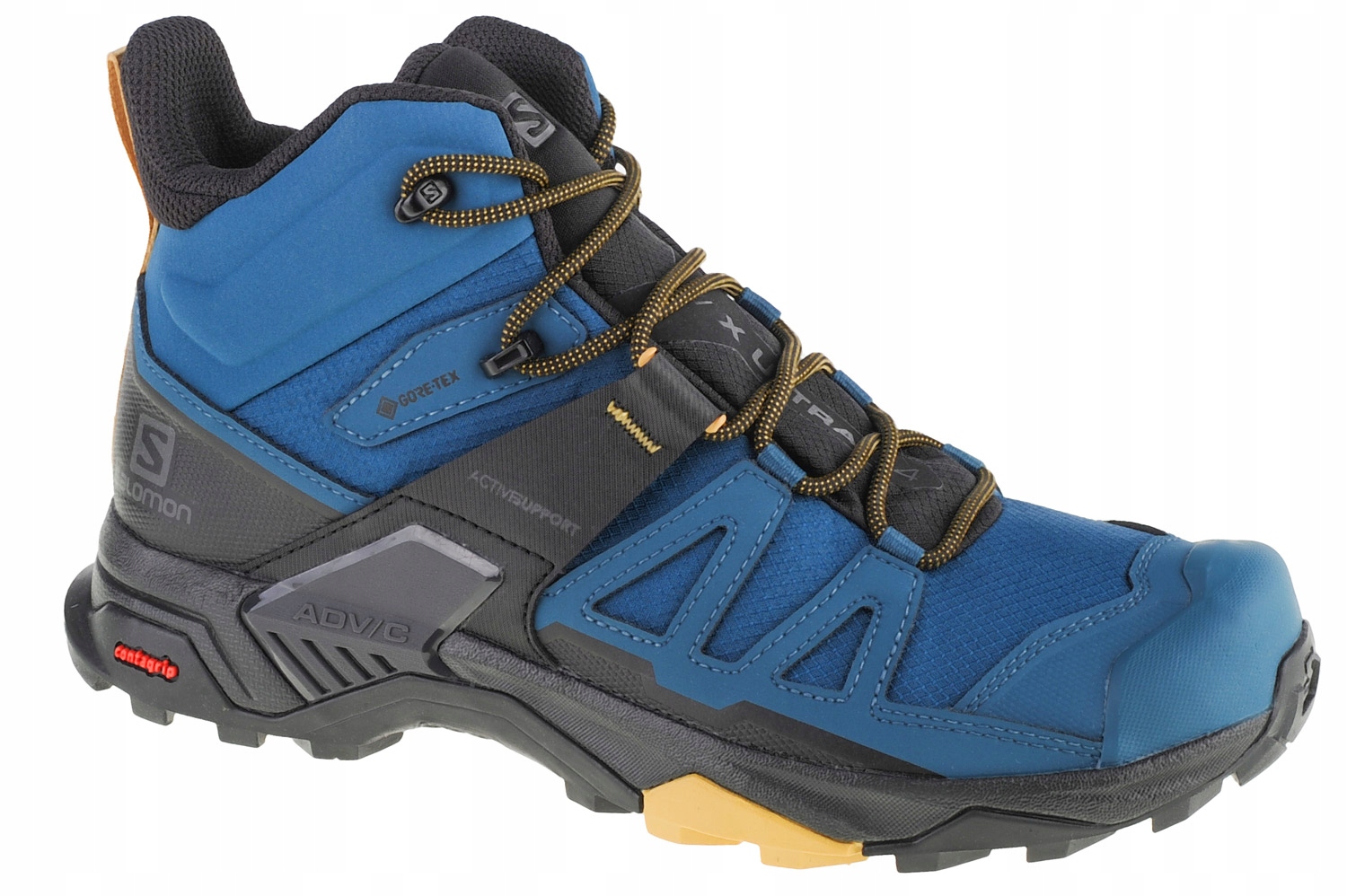 Salomon X Ultra 4 MID Gtx (48) Trekkingové boty pro muže, modrá tkanina