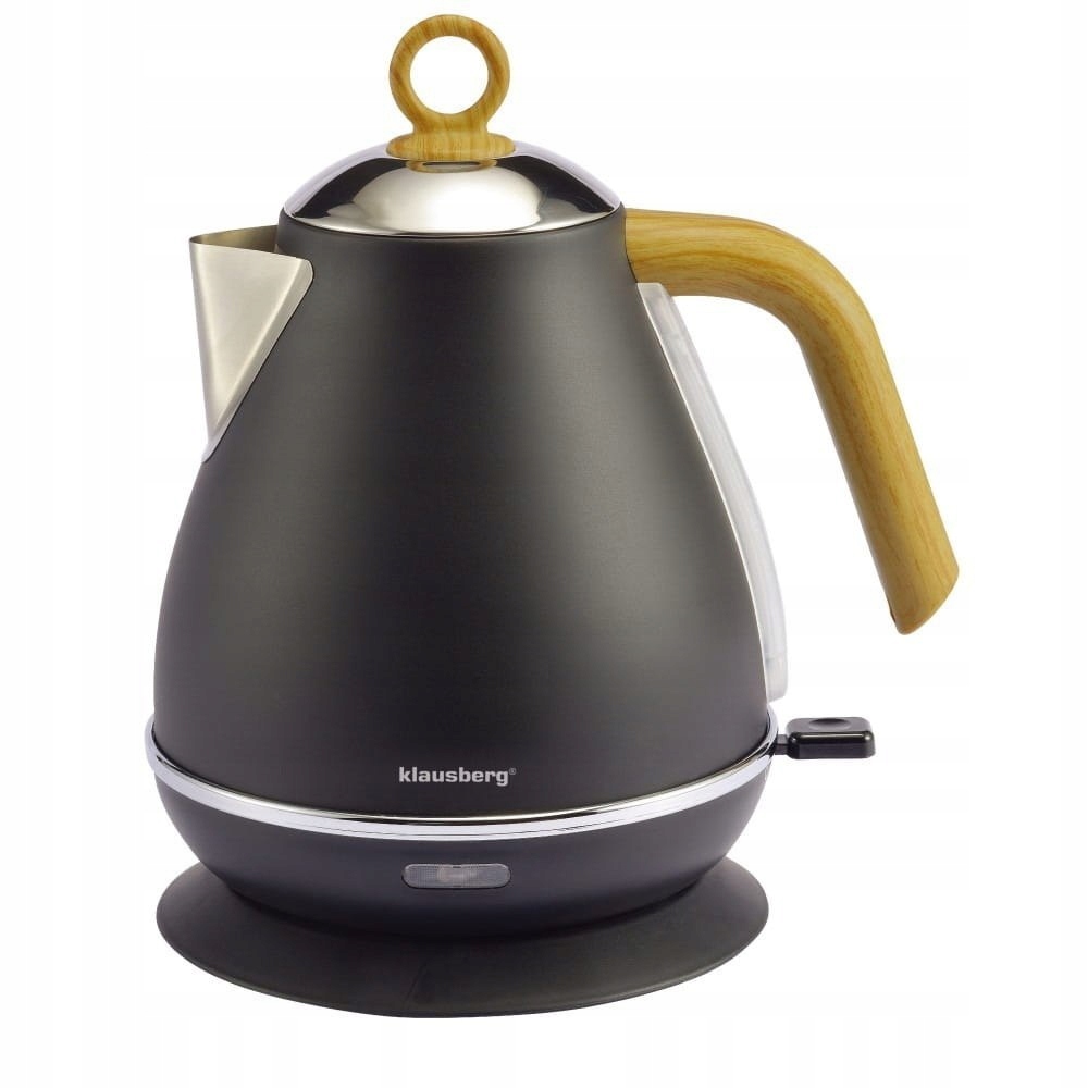 Czajnik Elektryczny Ze Stali Nierdzewnej 1.7L Czarny Klausberg KB-7706