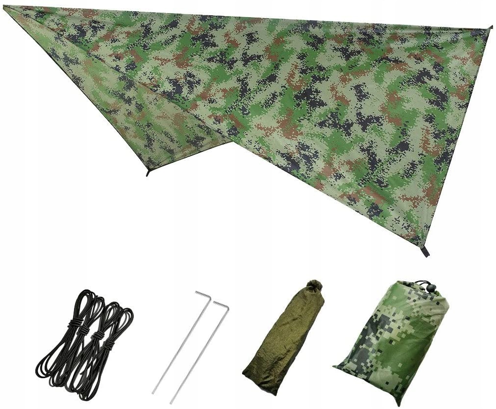 

Tarp wodoodporna płachta biwakowa Kamuflarz H013