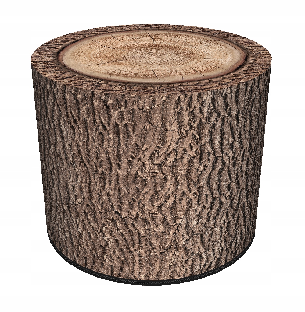 Pufa wodoodporna z codury BERTONI do domu i ogrodu, pufy walec, wzór ROBINA