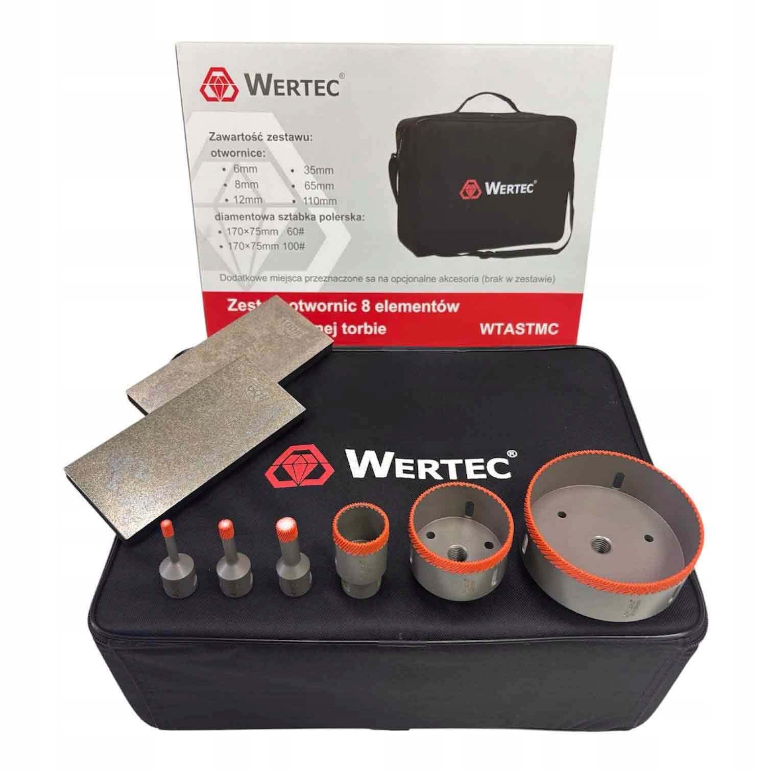 Otwornice Turbo Speed M14 6 Sztuk+sztabki 2 Sztuki+torba Wertec Wtastmc