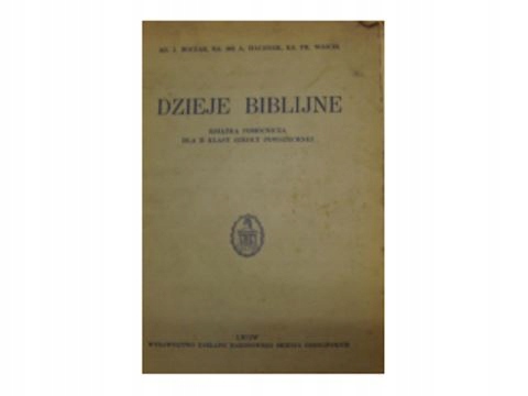 Dzieje Biblijne - Boczar