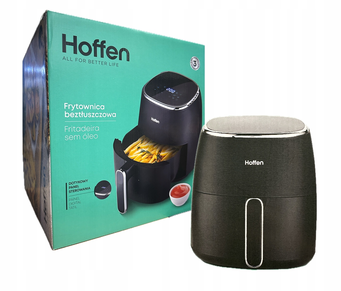 Fritéza bez tuku Hoffen AF-4467-C 1500 W 5 l černá Air Fryer