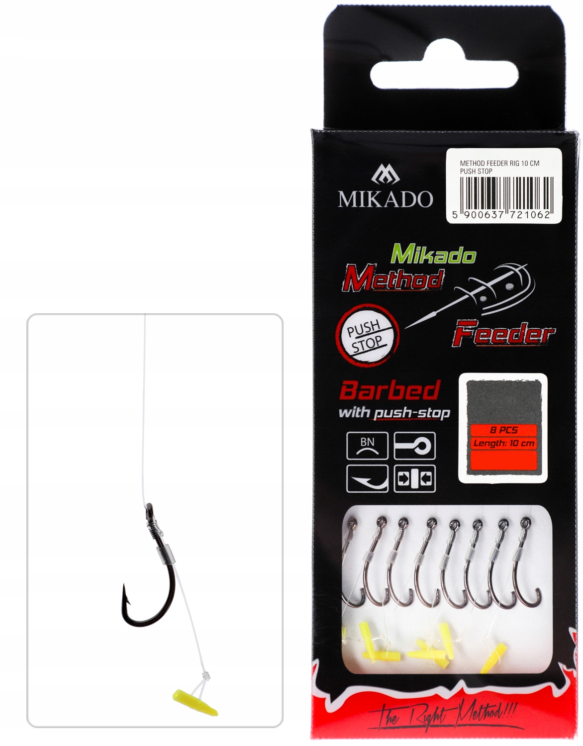 Haczyki przypony Method Feeder Mikado Stoper 8