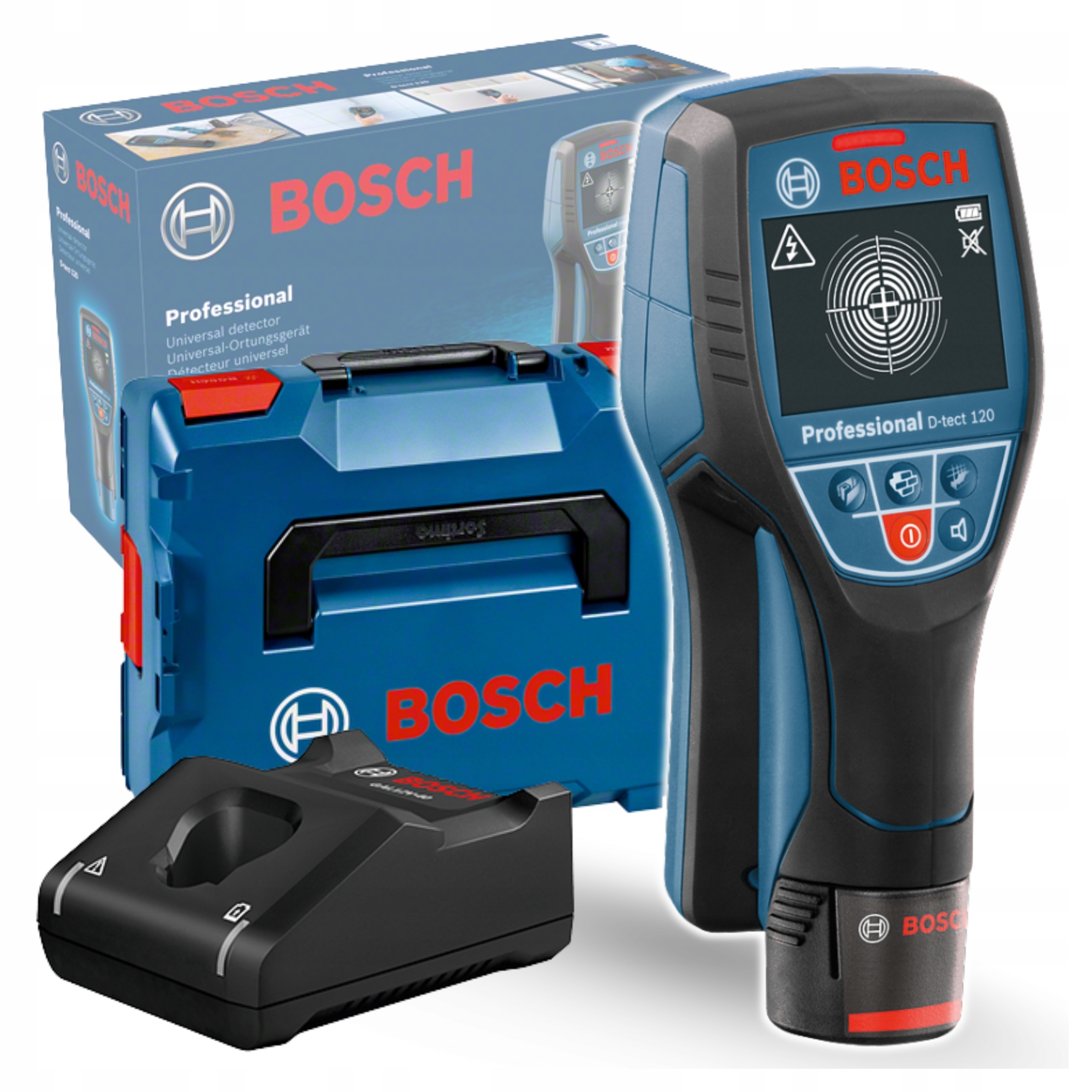 Bosch Professional D-tect Wallscanner Detektor przewodów walizka 0601081301