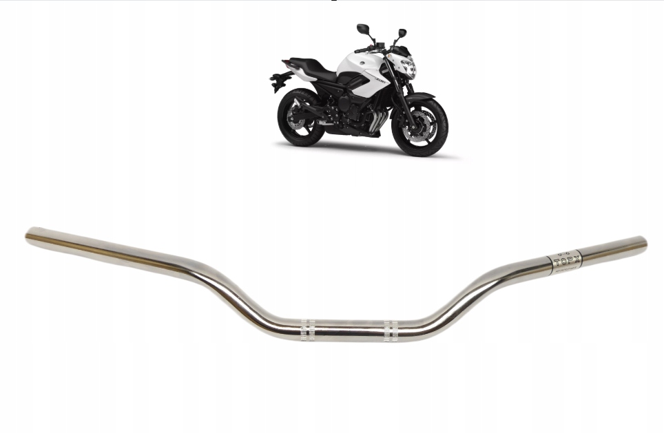 Kierownica motocyklowa 22mm 7/8" Stal chrom Yamaha XJ6 Fz6 Tdm Mt 03 07