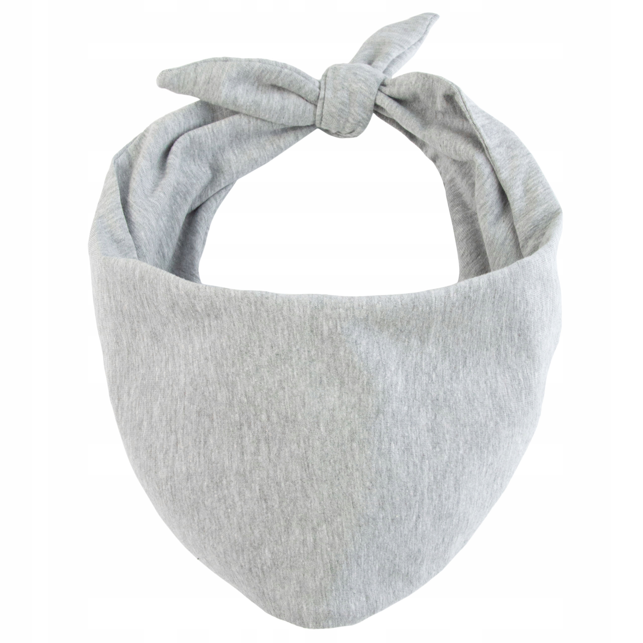 Podwójna CHUSTA CHUSTKA APASZKA ŚLINIAK wiosenna/jesienna BAWEŁNA - szary