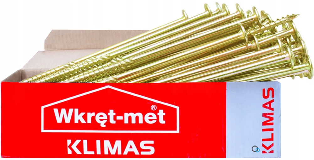 WKRĘTY CIESIELSKIE WKCP 8x160 TORX ŁEB TALERZOWY PODKŁADKOWY KLIMAS 25szt Przeznaczenie do drewna
