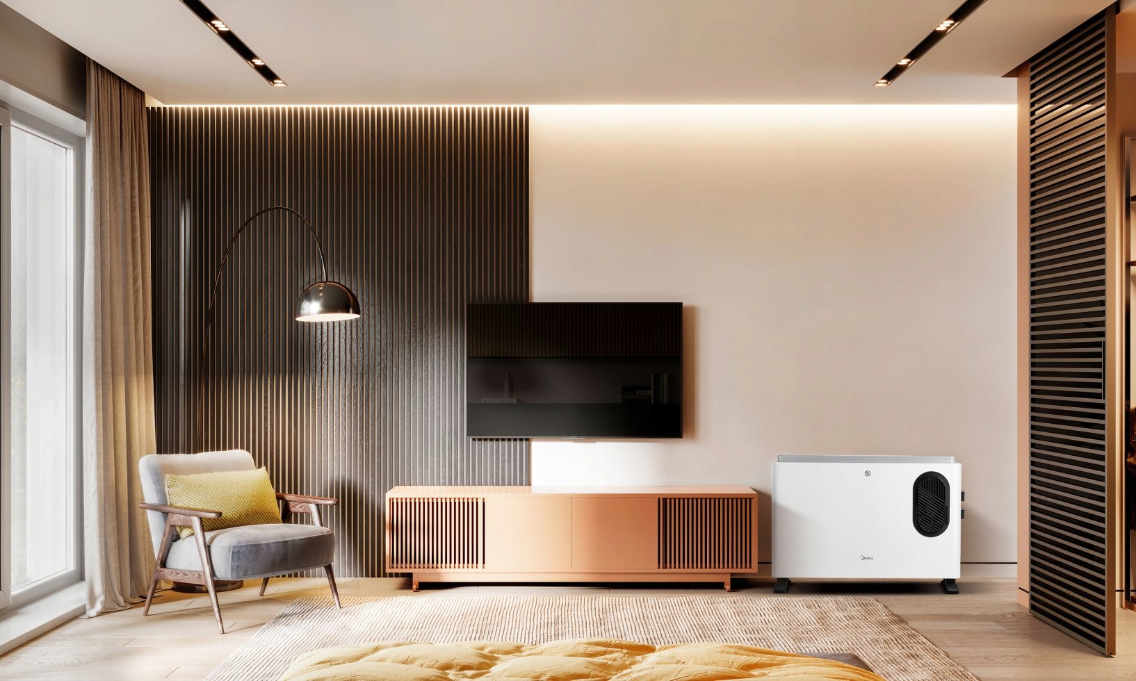 GRZEJNIK ELEKTRYCZNY TERMOSTAT NAWIEW 2000W Model NDK20-21AF