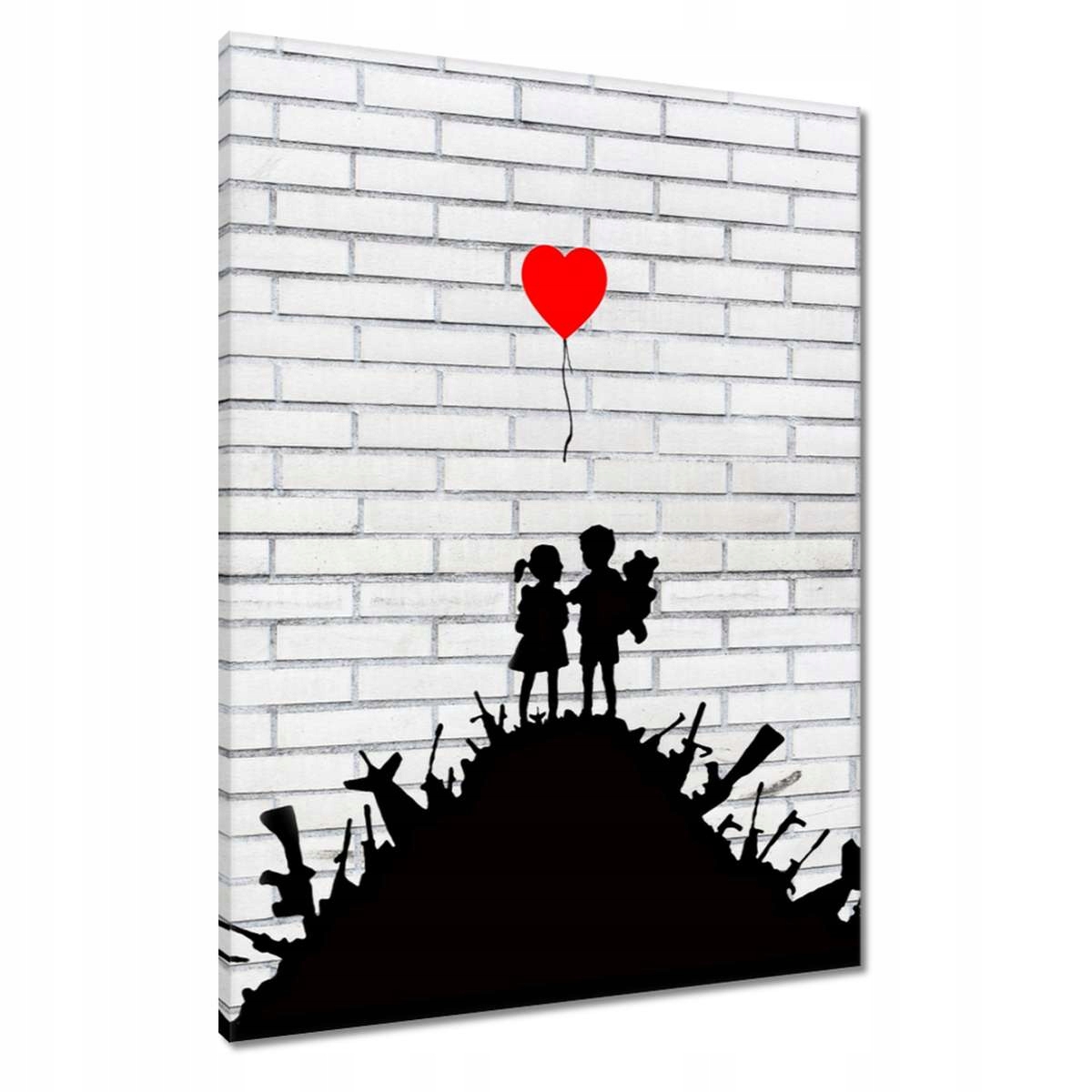 Obrazy 60x80 Banksy Sterta zbraně Balon