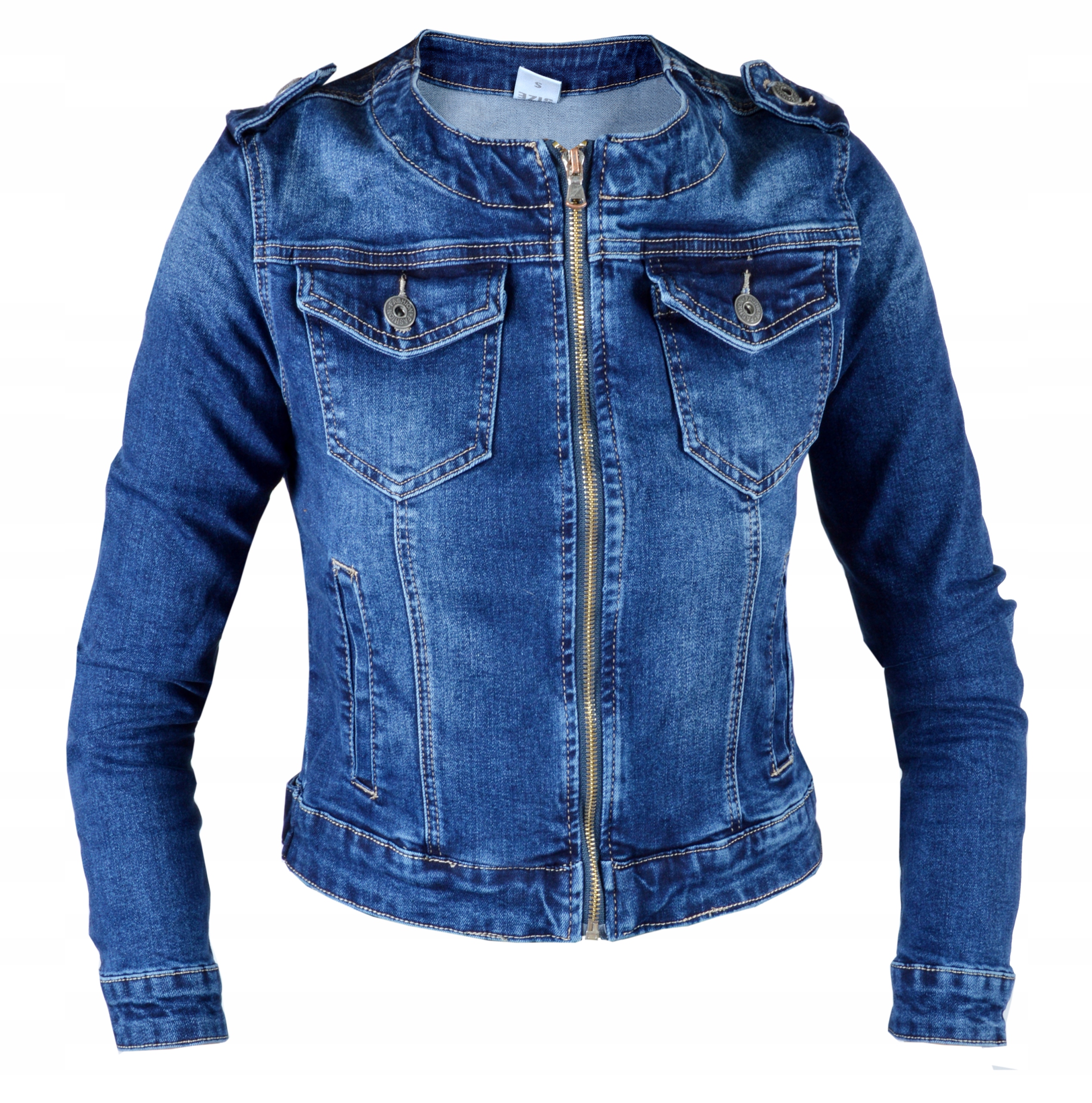 

Katana Kurtka Jeans Chanelka Jeansowa Plus Size