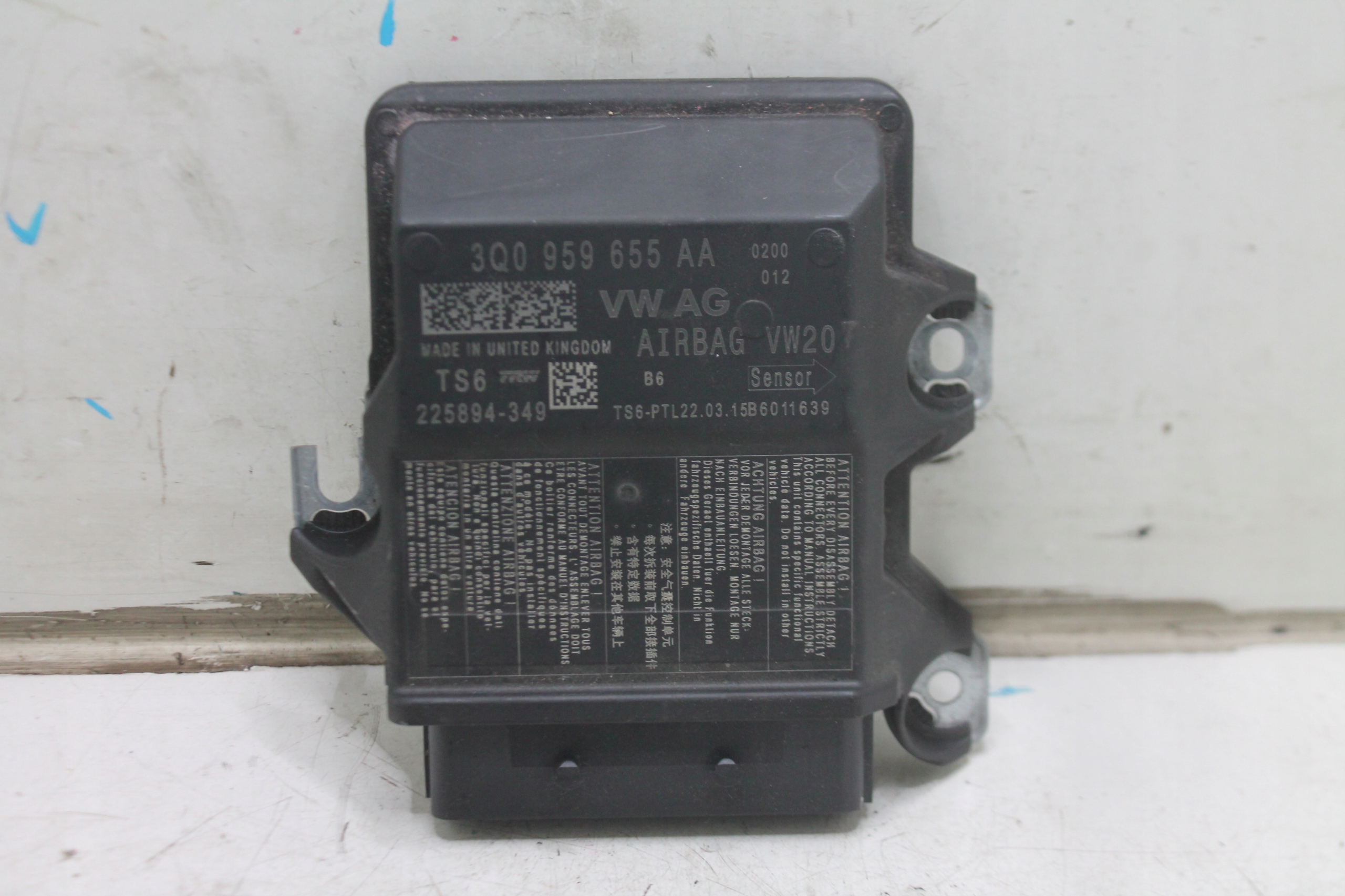 modulo SENSOR airbag 3Q0959655AA SKODA OCTAVIA III 12-20