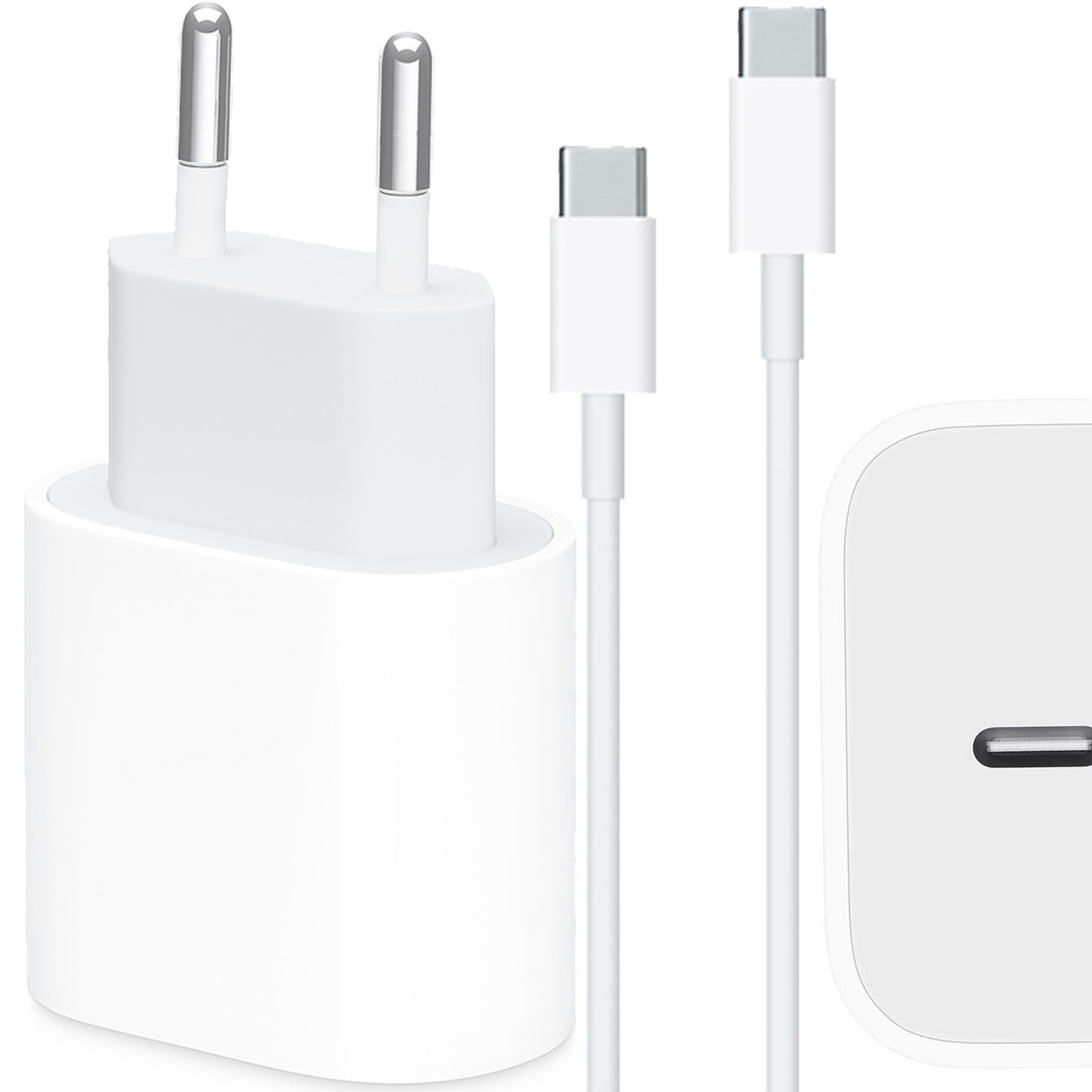 UNIWERSALNA SZYBKA ŁADOWARKA SIECIOWA USB-C 20W + KABEL 1M