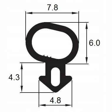 USZCZELKA OKIENNA Uszczelki Do Okna Okien Okienne Kod producenta KP-1
