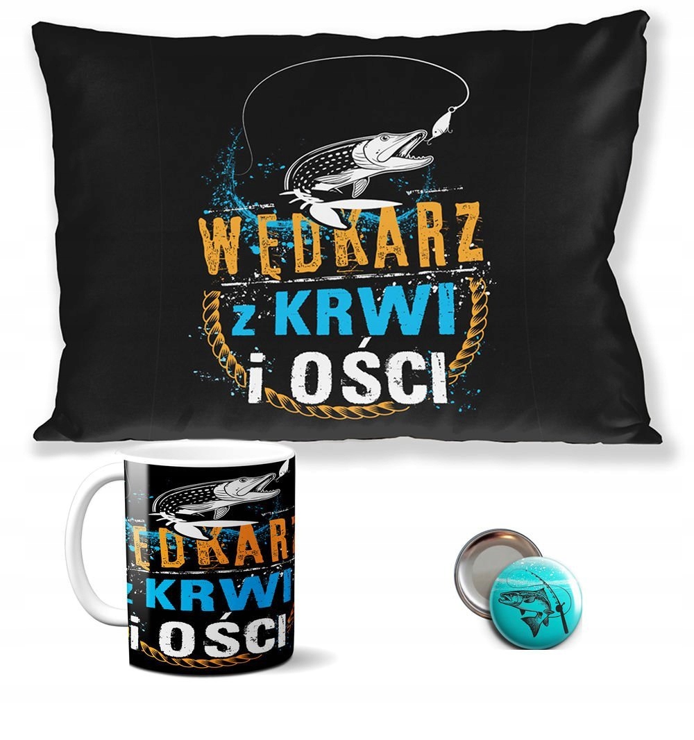 

Zestaw Dla Wędkarza poduszka+kubek +gratis!