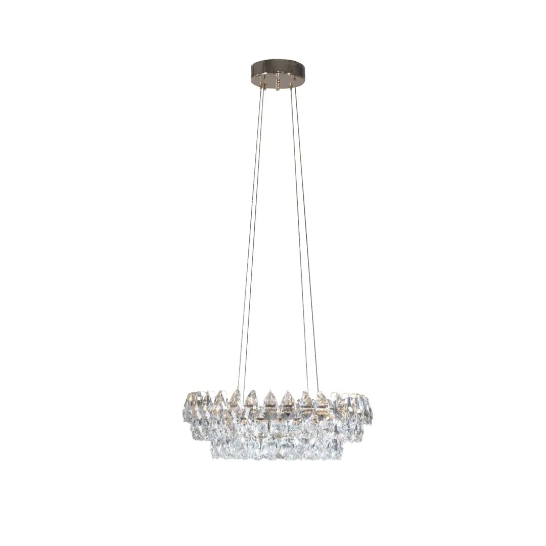 Lampa wisząca z kryształkami w stylu glamour do salonu Barletta 60W AZzardo
