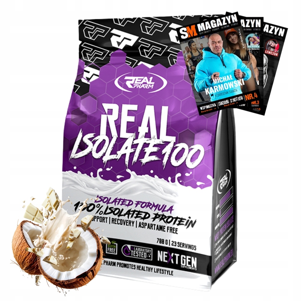 Real Pharm Isolate 100 700 G Bílkoviny Nárůst Svalové Hmoty Vytrvalost