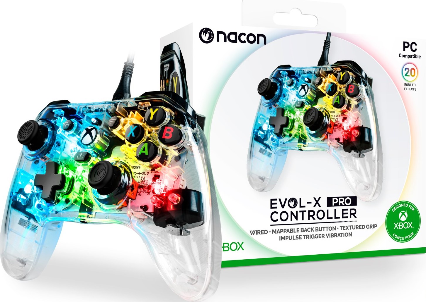 Ovladač Nacon Evol-x Pro Rgb pro Xbox Series Xbox One Pc
