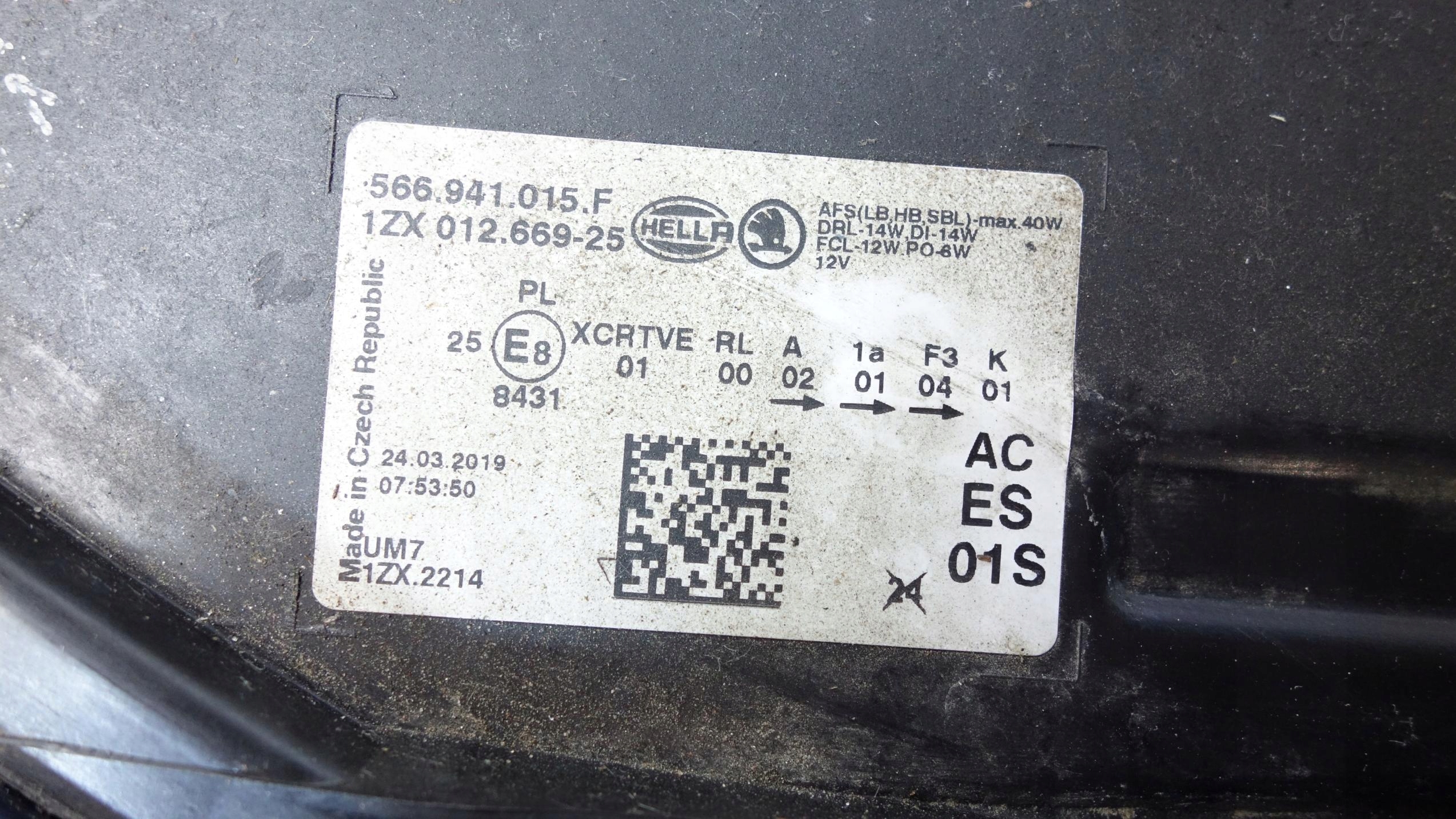 SKODA KODIAQ 2016- light left front FULL LED 566941015F