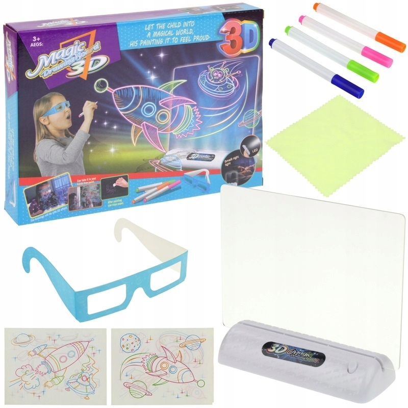 

Magiczna Tablica Led 3D do Rysowania Kosmos Mazaki