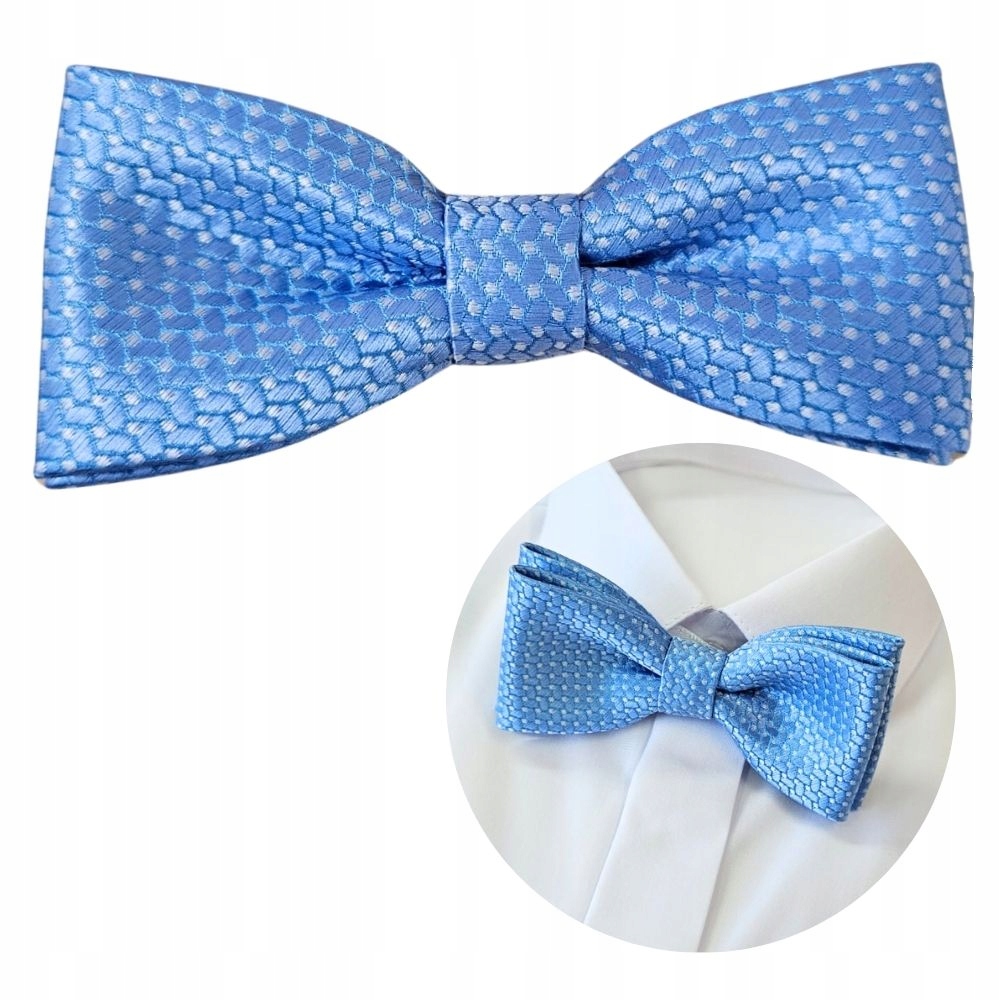 MUCHA CHŁOPIĘCA NIEBIESKA JASNA MUSZKA DLA CHŁOPCA KOMUNIJNA NA KOMUNIĘ