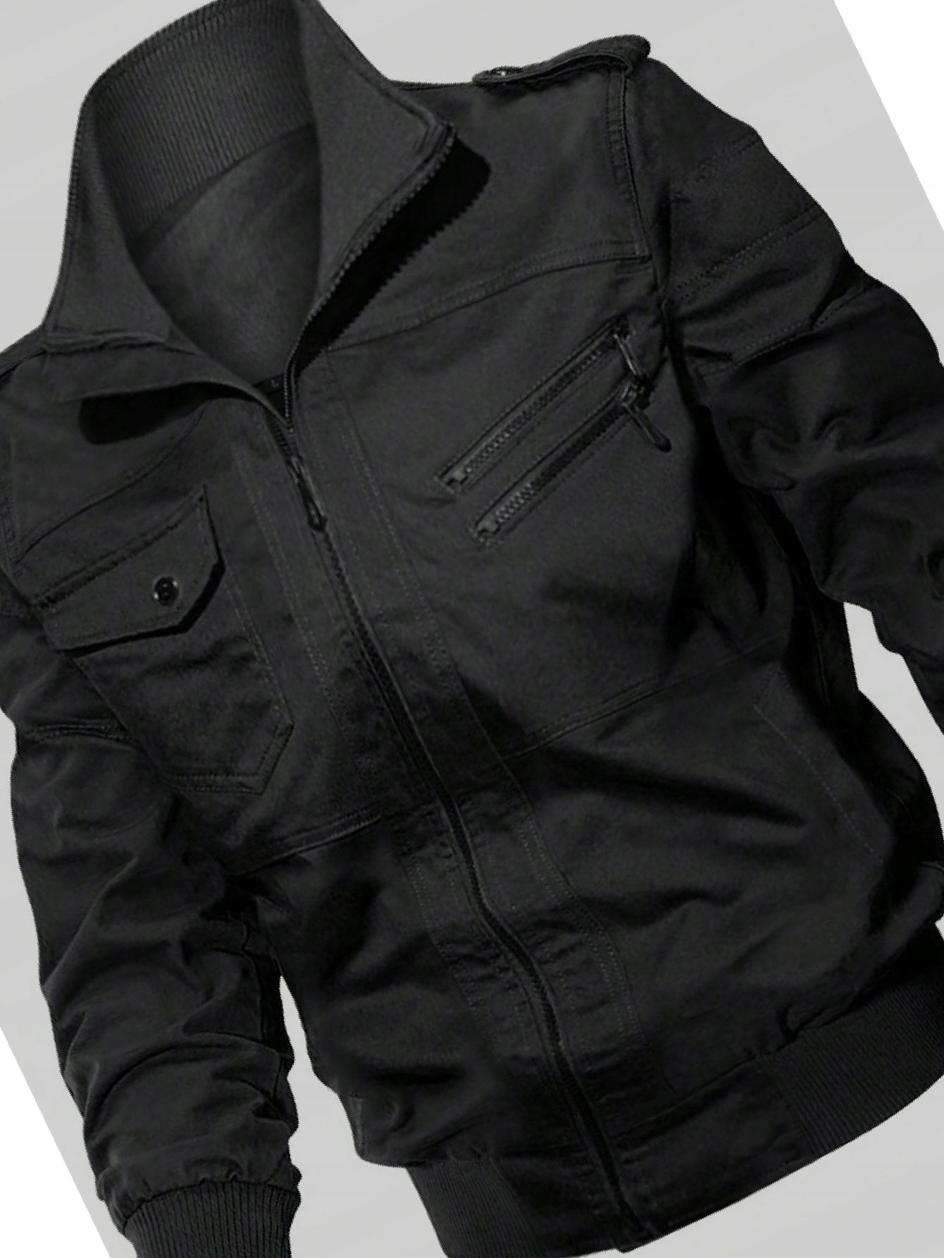 Pánská bunda na každý den s černou přechodovou stojáčkem XXL