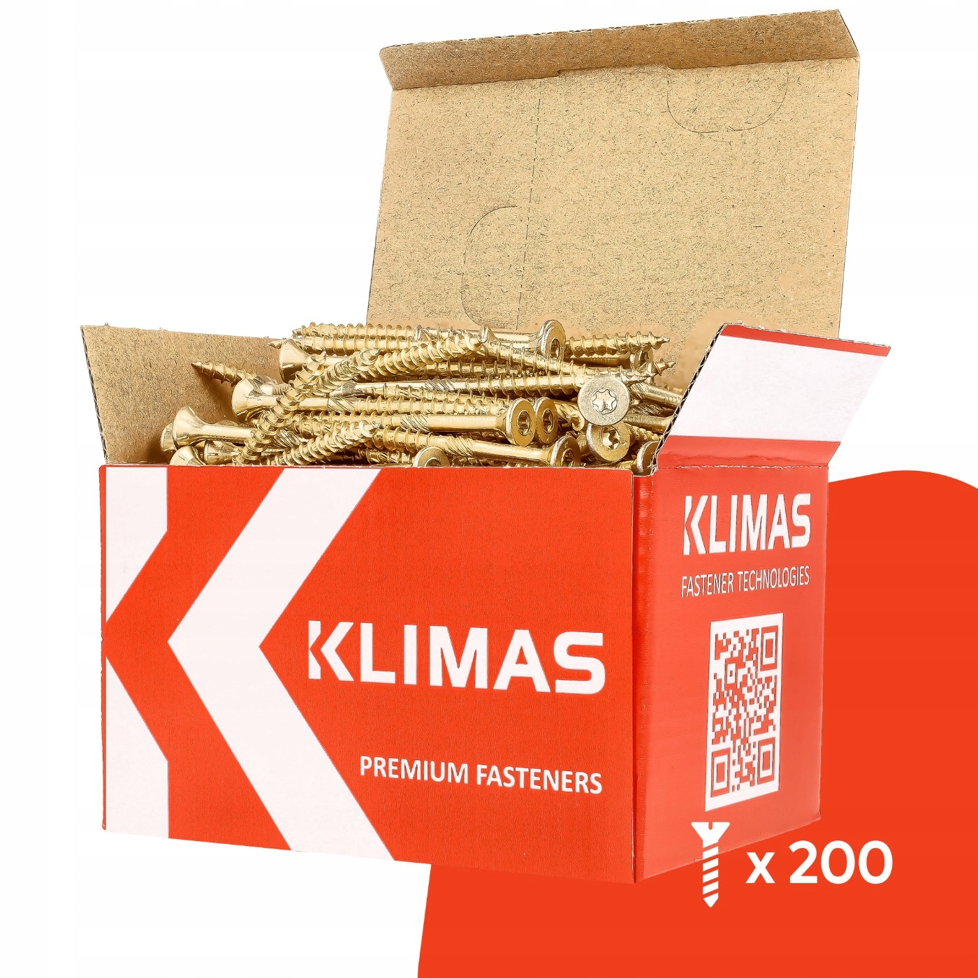 Wkręty Do Drewna Ciesielskie Stożkowe 5x70 Torx Śruby Płyt Desek KLIMAS Liczba sztuk 200 szt.