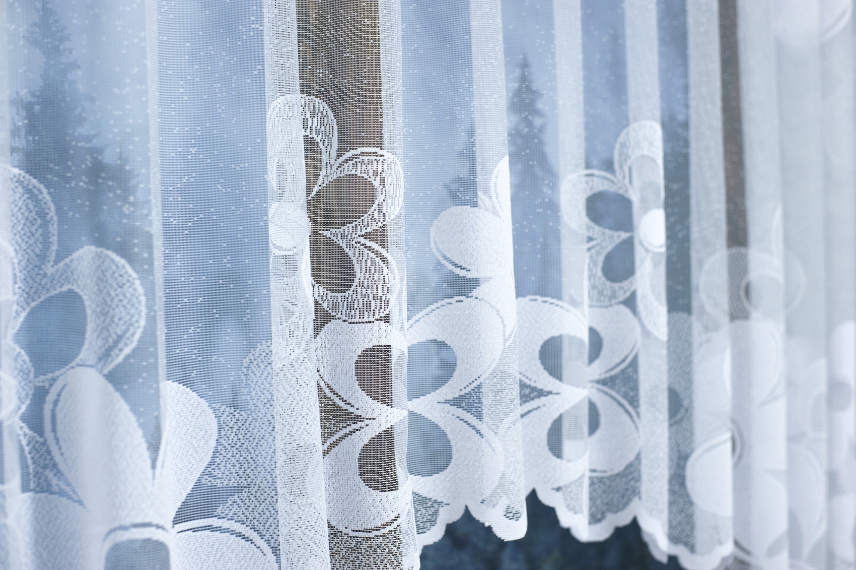 FIRANKI FIRANY GOTOWA FIRANA ŻAKARDOWA BIAŁA Marka Nav-Hess