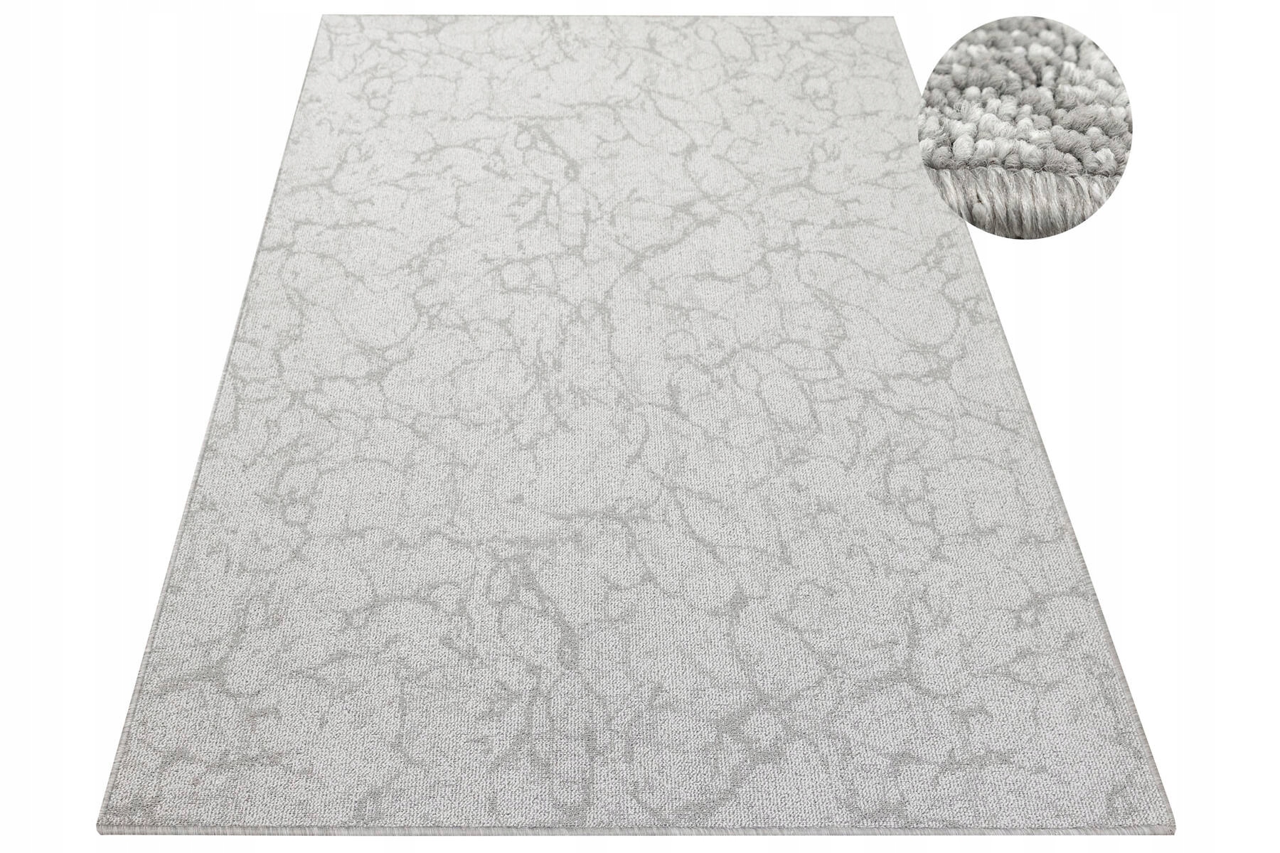 Dywan Pętelkowy Szary Wzór Jak Beton Na Filcu Do Salonu Marble 150x250 cm