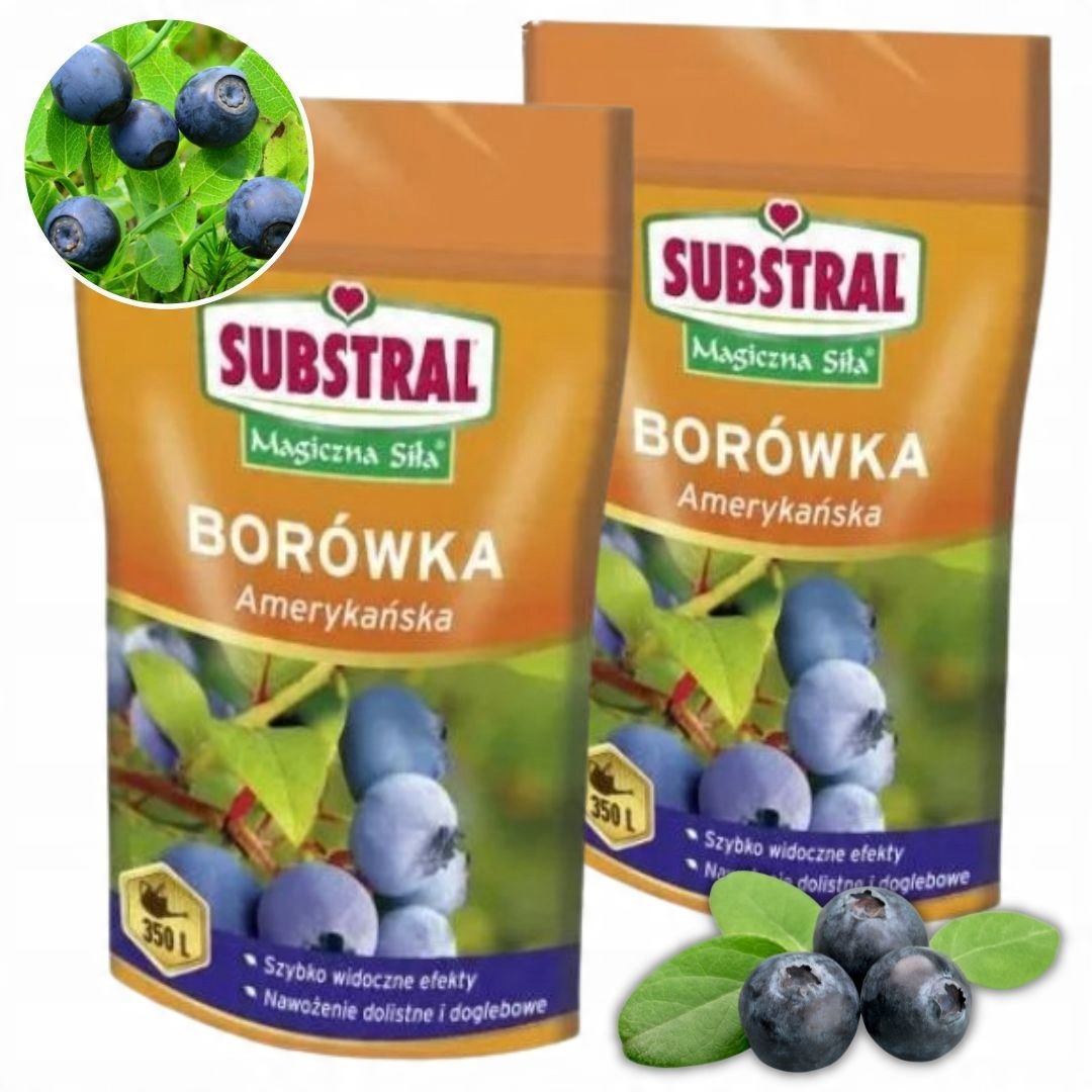 

Nawóz do borówek Substral Magiczna Siła 350 g x 2