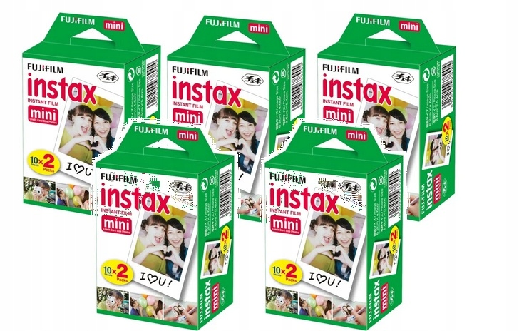 Zestaw Wkłady Instax Mini do Instaxa Aparatu 8 9 11 12 Fujifilm 100 zdjęć