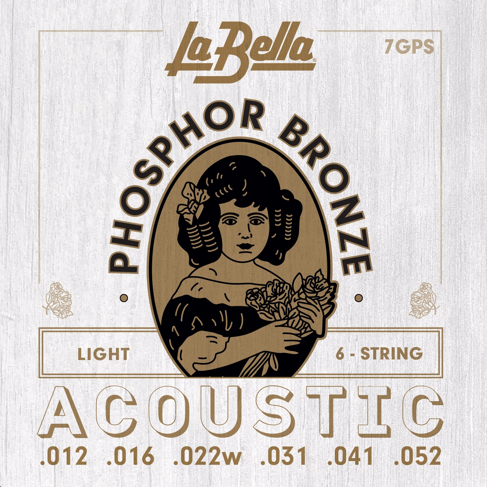 Struny La Bella Acoustic Phosphor Bronze Light 12-52 7GPS