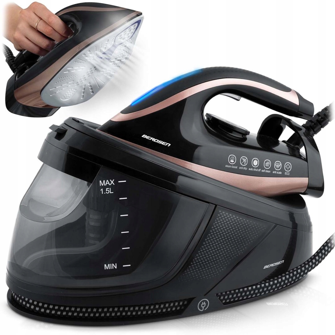 Parní stanice žehlička s parním generátorem 3000 W Berdsen BD-334 s keramickým povrchem