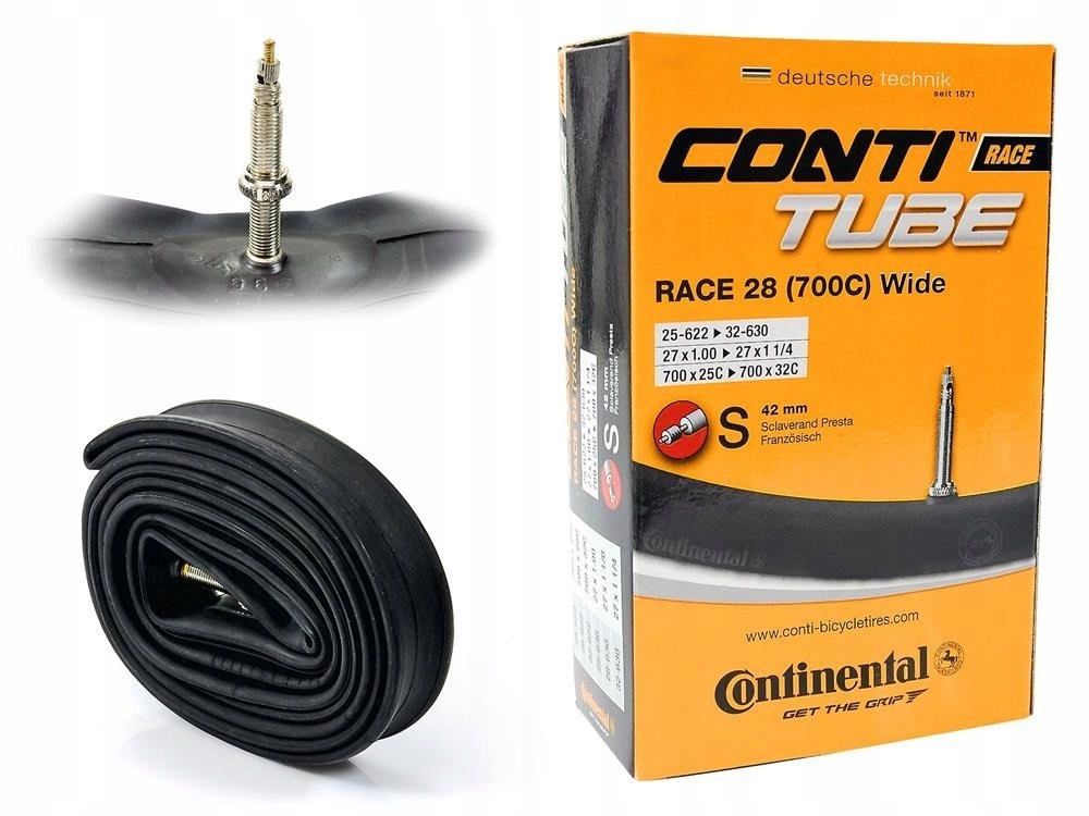 

Dętka Continental RaceWide 28''x1,0''-1,25''presta