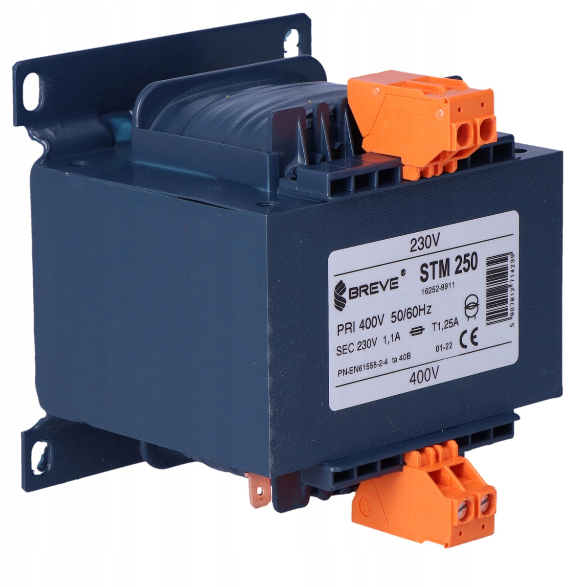 Transformator jednofazowy STM 250VA 400/230V IP00